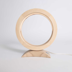 CIRCUL Nachttischlampe – Handgemachtes Geschenk aus Engadiner Holz | Engadiner Lehrwerkstatt