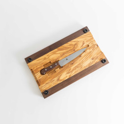 Fleischbrett aus Nussbaum & Olivenholz – Mit oder ohne Tranchiermesser