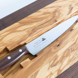 Fleischbrett aus Nussbaum & Olivenholz – Mit oder ohne Tranchiermesser