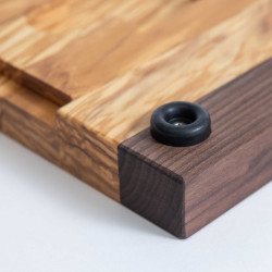 Fleischbrett aus Nussbaum & Olivenholz – Mit oder ohne Tranchiermesser