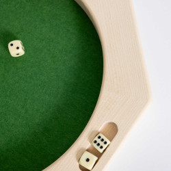 Würfelbrett aus Ahornholz – Stilvolles Spiel-Accessoire & Geschenkidee | Engadiner Lehrwerkstatt