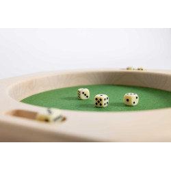 Würfelbrett aus Ahornholz – Stilvolles Spiel-Accessoire & Geschenkidee | Engadiner Lehrwerkstatt